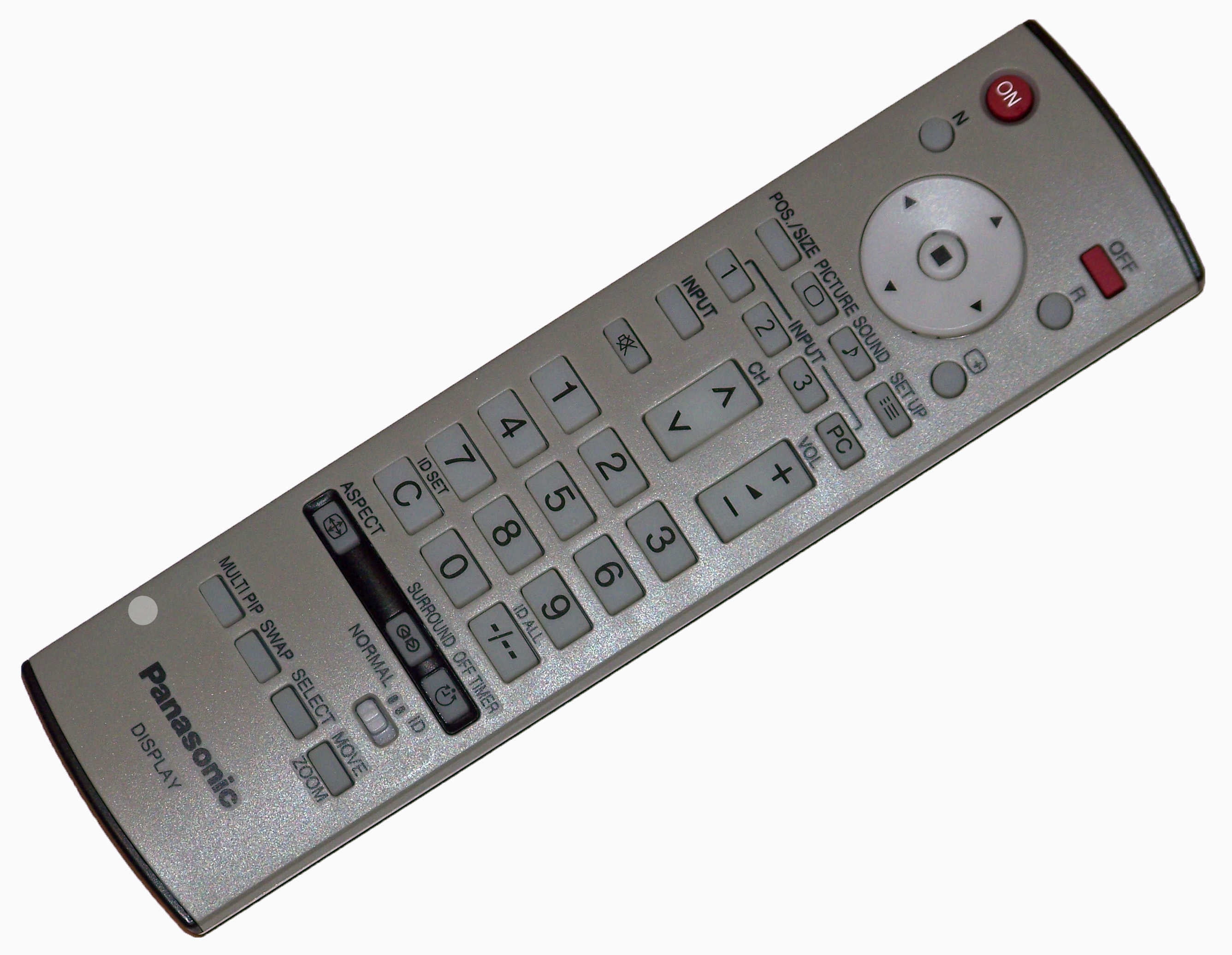 Panasonic Remote Control: TH50PF9UK, TH-50PF9UK, TH50PH10, TH-50PH10