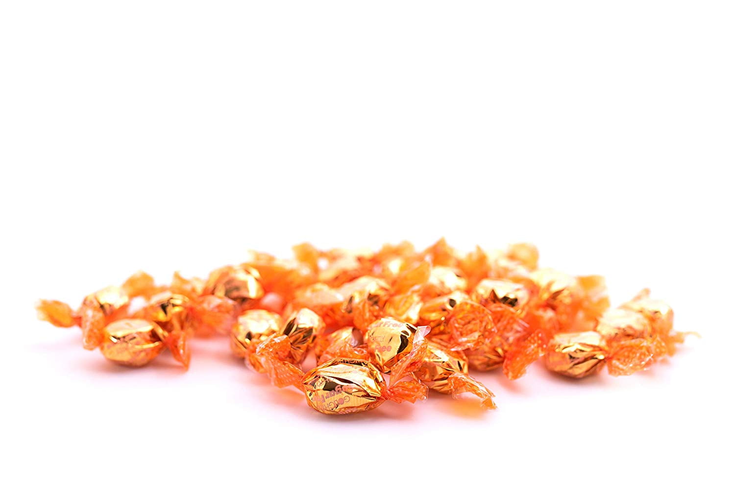 Go Lightly Butterscotch Hard Candy 2 LB Resealable Stand Up Candy Bag