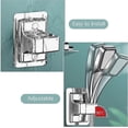 thumbnail image 3 of No Drill Shower Head Bracket - Self-Adhesive 360 Rotating Wall Mount for Tile, Glass, Marble Surfaces, 3 of 5