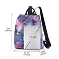 thumbnail image 3 of FORMRS Women's Travel Backpack Purse Anti-Theft Hidden Pockets Casual Shoulder Bag, Watercolor Pink Marble Pattern, 3 of 7