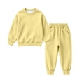 thumbnail image 6 of Hvogkswy Boys Girls Sweatsuit Solid Kids Sweat Suits Long Sleeve Crewneck Pullover Sweatshirt & Jogging Pant Fall Fashion Tracksuits, 6 of 9