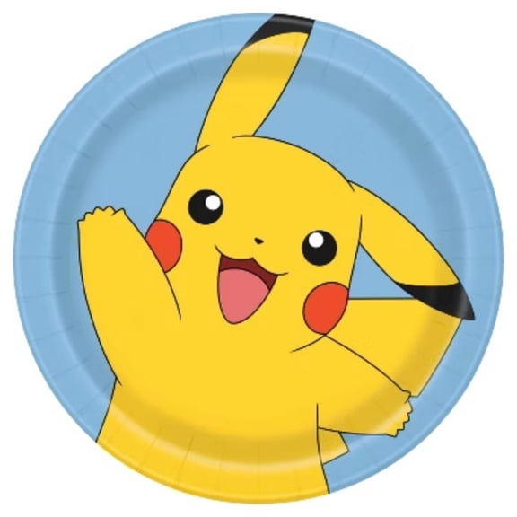 Pokemon 9" 8ct Party Paper Dinner Plates