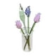 thumbnail image 1 of Figura de flores de cristal con jarrón, ramo de regalo, figuras coleccionables, artificiales Lavanda, 1 of 9