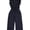 Blue - navy, variant on Womens Silk Jumpsuit, Black, 2