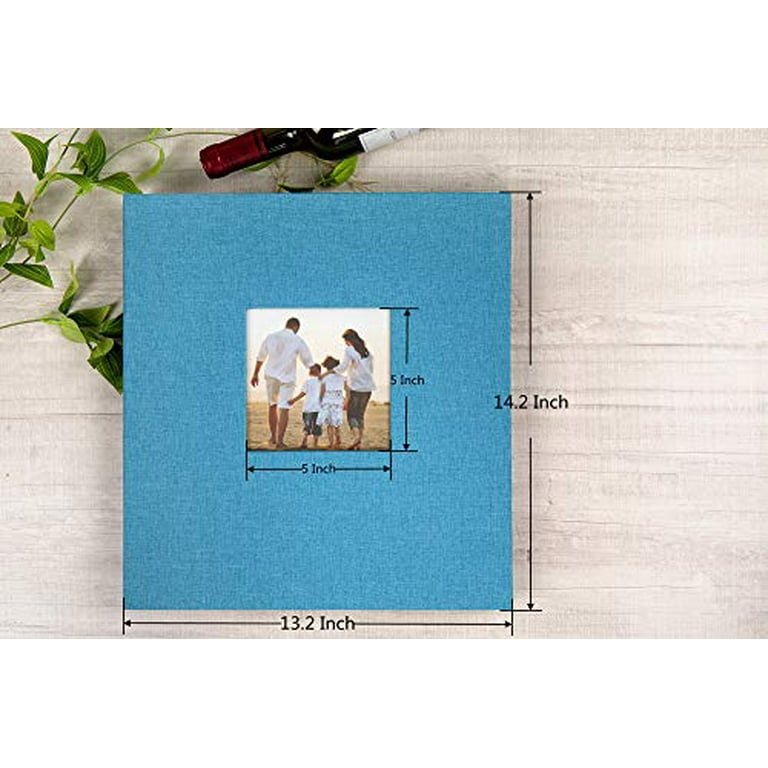 Lanpn Photo Album 4x6 600 Pockets Photos, Linen Cover Large Picture Albums  Holds 600 Horizontal and Vertical Photos Blue