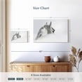 thumbnail image 4 of Elephant Stock Exquisite White Horse Wall Art - Horizontal Canvas Wall Art - Living Room Wall Decor - Photography Animal Canvas - Gray And Whitedecor By Photoinc Studio - 12" x 8", 4 of 8