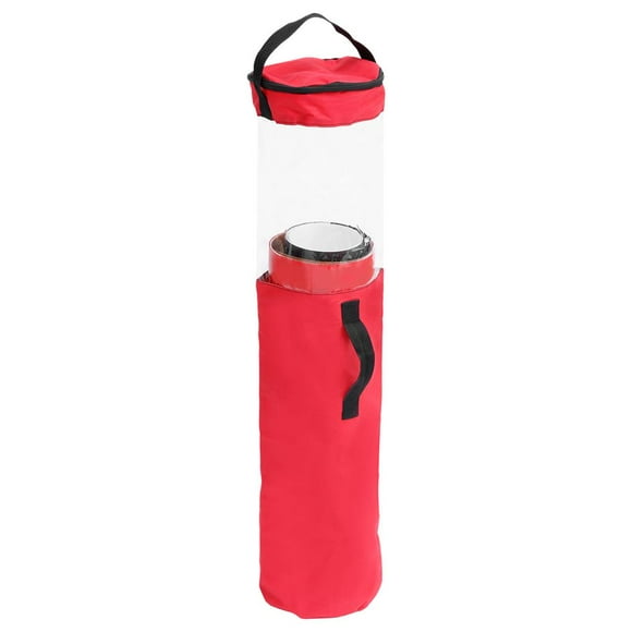 Gift Wrapping Paper Storage Bag Oxford Cloth Wrapping Paper Storage Organizer Transparent PVC Gift Wrap Organizer with Handle Zipper for Wrapping Paper Home
