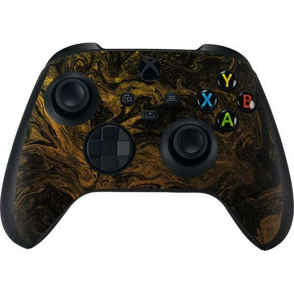 Skinit Marble Gold and Black Marble Xbox Series X Controller Skin