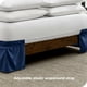 thumbnail image 3 of Faldón de Cama Ajustable Bare Home 15 Pulgadas Tamaño Queen Azul Oscuro, 3 of 6