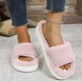 thumbnail image 5 of Bovxnpu Women's Warm Fuzzy Slippers Winter House Shoes, Women's Casual Home Indoor And Outdoor Slippers Plus Velvet Warm Open Toe Slippers Comfy Soft Lightweight Indoor House Shoes, 5 of 8