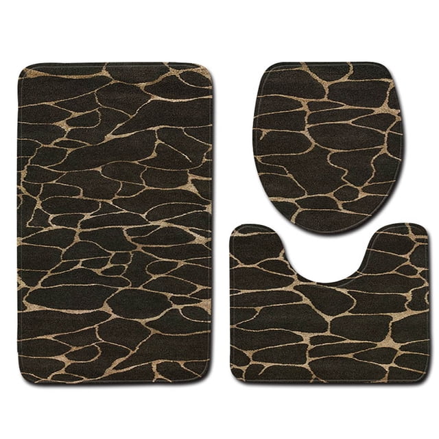 Binwennn Area Rug Cute Sweater Throw Blanket Comfiest Blanket 3pcs Non- Bath Mat Bathroom Kitchen Carpet Doormats