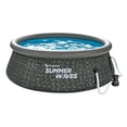 thumbnail image 1 of Summer Waves 8ft x 2.5ft Above Ground Inflatable Outdoor Swimming Pool with Pump, 1 of 5