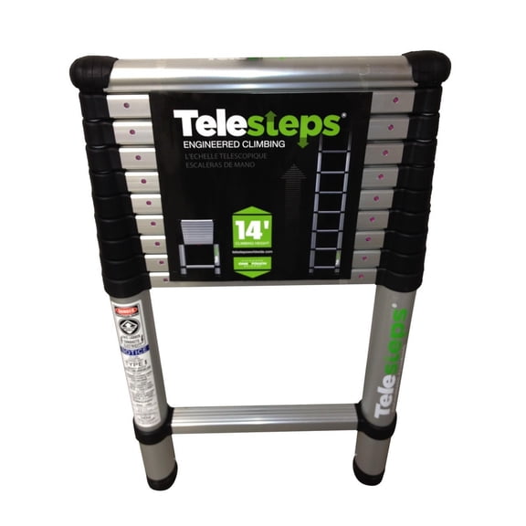 Telesteps 10.5ft Telescoping Extension Ladder – 14ft Reach, 250lb (1400E)