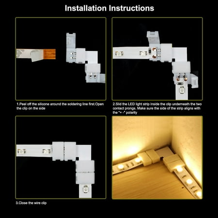 12mm 5p L Shape Led Strip Connector Right Angle Corner Connectors Clip For 5050 Rgb 5 Conductor Lights T Canada - How To Get Led Strips Around Corners 12mm 5p L Shape Led Strip Connector Right Angle Corner Connectors Clip For 5050 Rgb 5 Conductor Lights T Canada - How To Get Led Strips Around Corners
