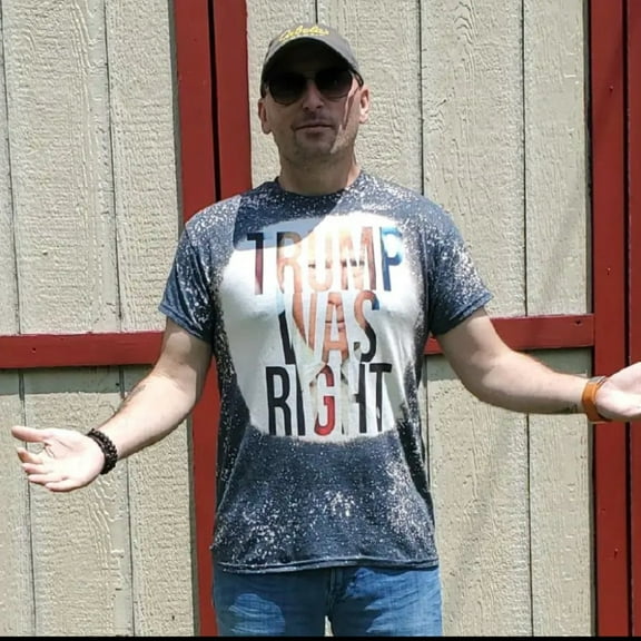 Trump Was Right Custom Bleached Unisex T-Shirt