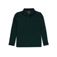 thumbnail image 2 of French Toast Girls’ L/S Fitted Knit Polo with Picot Collar Color: green Size: 18 - 20, 2 of 2