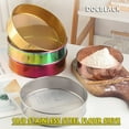 thumbnail image 5 of 2 Pack Flour Si Fter Stainless Steel Round Flour Sieve 80 Fine Mesh Strainers S Ifter For Baking Straining Powdering Su Gar Strainers Home Decor Easy To Use, 5 of 6