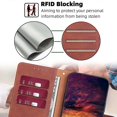 thumbnail image 5 of For Xiaomi Redmi Note 14 4G (164.84mm) Case Leather Phone Cover with RFID Blocking Wallet - Black, 5 of 5