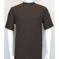 thumbnail image 3 of Mens Dressy T-Shirt  Log-In Uomo Soft Crew Neck Corded Short Sleeves 218 Brown, 3 of 3