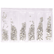 HIBALALA Mix size flatback Glass Crystal Rhinestones