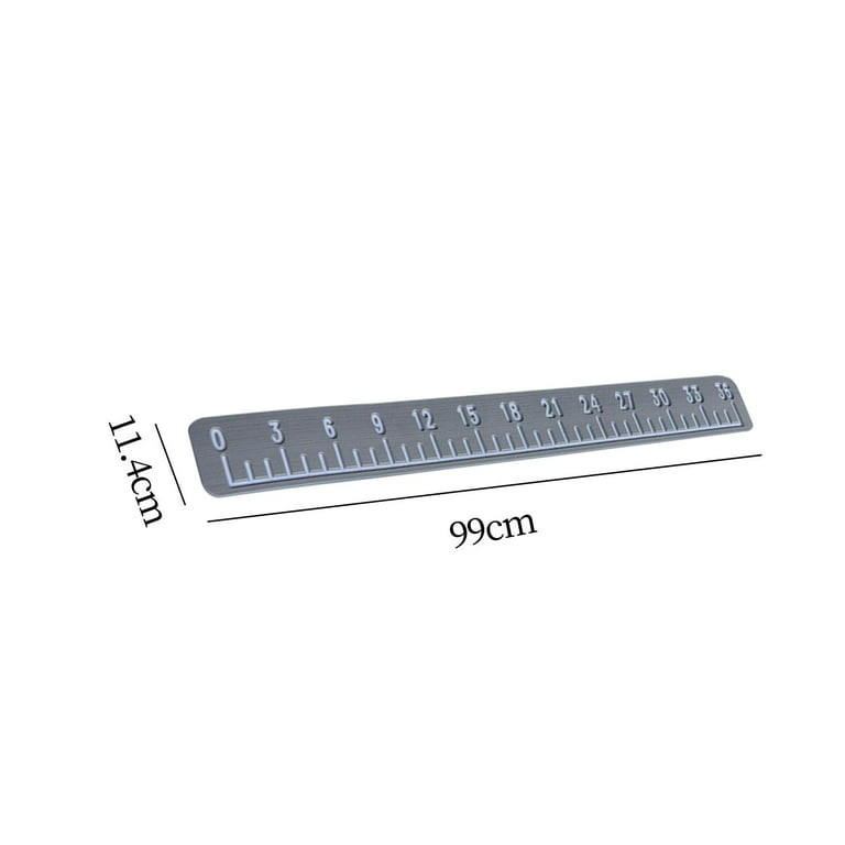 Boat Deck Fishing Ruler Foam Precision Marks 6mm Thickness Etched Numbers  Easy to Clean 39 inch High Density Fish Measuring Ruler for Yachts light  gray white 