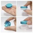 thumbnail image 2 of Beauticom 2000 Pieces High Quality 3 Gram 3 ml (0.1 oz) Plastic Round Cosmetic Beauty Makeup Sample Jars (Teal Lid), 2 of 7