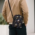thumbnail image 3 of TSOVTHRID Skull Violet Rose Print Cell Phone Purse for Women Travel Small Crossbody Bag with Card Slots Lightweight Cell Phone Crossbody Shoulder Bag, 3 of 7