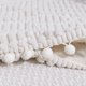 thumbnail image 4 of 2 paquetes de fundas de almohada decorativas color crema de 50,8 x 50,8 cm con pompones para sofá, cama, sala de estar, decoración del hogar estilo bohemio de granja, pana esponjosa y cuadrada., 4 of 5