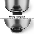 thumbnail image 3 of Step Trash Can, 2.1 Gallon Stainless Steel Trash Can with Soft Close Lid & Foot Pedal, Kitchen/Bathroom Garbage Can with Removable Liner, Silver, 3 of 7
