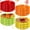 Colorful, variant on 12 Pcs Plastic Divided Serving Trays 12 Inch Round Chip Dip Plate 6 Sectional Snacks Serving Dish Food Platters for Party Candy Nuts Fruits Veggies(Multicolor)