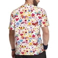 thumbnail image 2 of Wukai Cute Butterfly Flowers Print Men's Short-Sleeved Mesh T-Shirt,Quick-Dry Short Sleeve Workout T-Shirt-XX-Large, 2 of 8