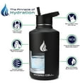 thumbnail image 2 of 64oz (Fluid Ounces) Wide Mouth Hydro Cell Stainless Steel Water Bottle Black, 2 of 3