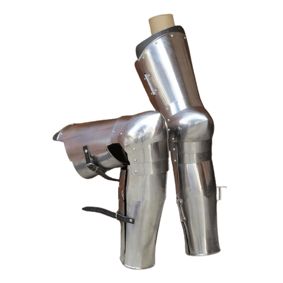 Medieval Leg Guards Leg Armor, Gothic Upper Leg- Knees and Greaves SCA