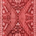 thumbnail image 1 of Ahgly Company Indoor Square Abstract Red Modern Area Rugs, 4' Square, 1 of 4