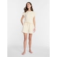 thumbnail image 2 of Lissome Women's 2-Piece Scuba Knit Top and Shorts Sleep Set, Sizes S-4X, 2 of 5