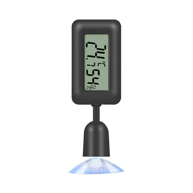 Reptile Thermometer Hygrometer with Suction Cup 360 Degree Rotation Digital Humidity Gauge Meter ,High Precision