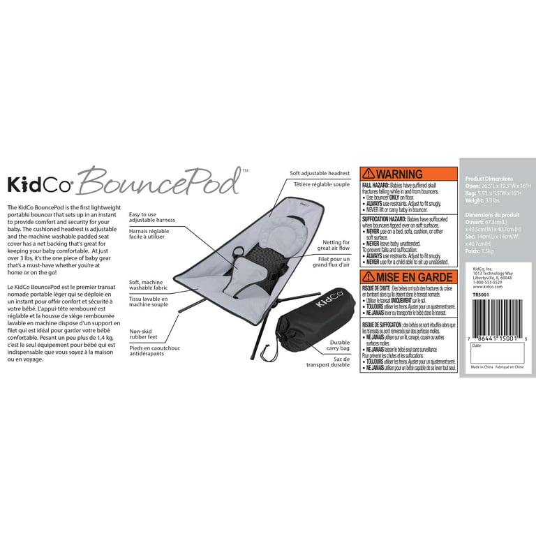 Kidco bouncepod sales travel bouncer