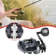 thumbnail image 3 of QccHieUs 6.4:1 Gear Ratio Baitcaster Fishing Reel for Beginners to Pros 15kg Max Drag Right Hand, 3 of 5