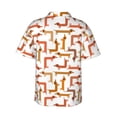thumbnail image 3 of Uemuo Dachshund Dog Printed Regular Fit Short Sleeve Casual Hawaiian Shirt for Men,Aloha shirt,Tropical shirt,Floral print shirt,Vacation Beach shirt-Large, 3 of 9