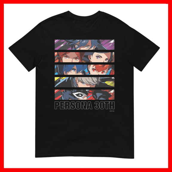 Atlus Persona 30th Protagonist Series Hero Lineup Unisex T-Shirt Size S-5XL