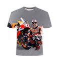 thumbnail image 1 of 3D Moto de Course Hommes et Femmes Mode à Manches Courtes T-Shirtweek, 1 of 4