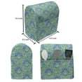 thumbnail image 5 of Abstract Lounger Chair Bag, Ornamental Flourishing Motifs in Cool Color Transitions, High Capacity Storage with Handle Container, Lounger Size, Sea Blue Jade Green, by Ambesonne, 5 of 5
