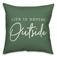 thumbnail image 2 of Creative Products Better Outside Green 18 x 18 Indoor / Outdoor Pillow, 2 of 3
