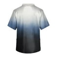 thumbnail image 3 of Men's Short Sleeve V Neck Gradient Print Print Chest Pocket Carer Top S, 3 of 3