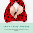 thumbnail image 5 of Cuddle Club Fleece Sleep Sack Swaddle Blanket Baby Sleeping Bag, Strawberry Blue Small, 5 of 7