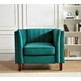 thumbnail image 3 of Uspridefurniture Plainfield Line Tufted Square 3Pcs Living Room set, Green Velvet, 3 of 5