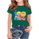 thumbnail image 1 of Blusas y camisas de manga corta con cuello redondo, moda de verano y primavera, para niños, cuello redondo, manga corta, temporada escolar, camiseta estampada, blusa de poliéster para niños, 1 of 5