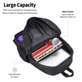 thumbnail image 3 of Balery Purple Pattern White Tiger Mochila para hombre y mujer - Tela Oxford 600D resistente - Gran capacidad, resistente al agua, ideal para la escuela, viajes y senderismo, 3 of 6