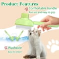 thumbnail image 4 of Flea Comb for Cats Dogs Brush for Shedding Pet Hair Removal Comb with Long & Short Stainless Steel Teeth for Deshedding, 4 of 5