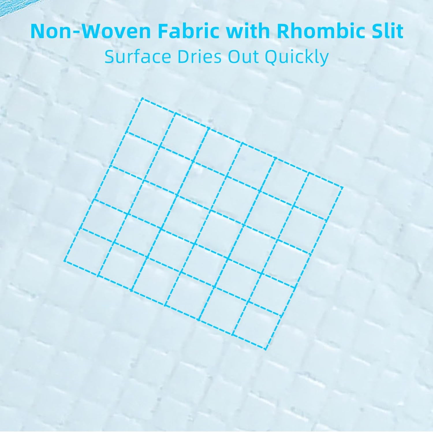 Super-Absorbent Waterproof Dog and Puppy Pet Training Pad, Housebreaking Pet Pad,Blue 23.6"x23.6"
